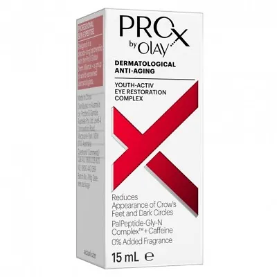 $49.99 • Buy ProX By OLAY Dermatological Eye Cream - Crows Feet & Dark Circles (15ml) X 2