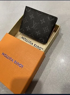 Louis Vuitton Pocket Organizer Monogram Eclipse Card Wallet In Black • $250