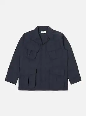 Universal Works Jungle Jacket In Navy Recycled Washed Nylon • £119