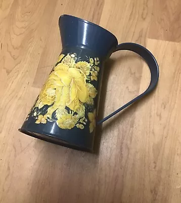 Vintage Style Enamel Tin Pitcher Jug Flower Vase Home Decor • £0.99