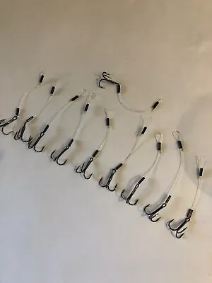 Stinger Trailer Hooks Qty 10 Size 8 Treble 2.5 Inch (jig Walleye) 17lb Line • $8