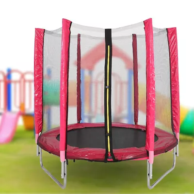 Kid Trampoline Enclosure Safety Net Jumping Mat Exercise Play Fun For 6 Years Up • £74.95