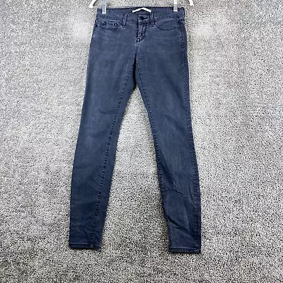Vince Skinny Denim Jeans Women's Size 26 Black 5-Pocket Low Rise Charcoal Wash • $29.99