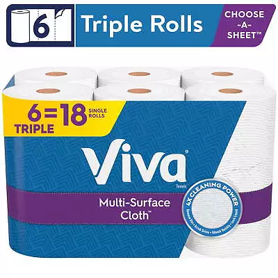 Multi-Surface Cloth Paper Towels 6 Triple Rolls • $17.67
