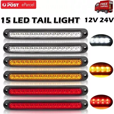 15 LED Tail Lights Brake Indicator Reverse Slim Strip RV Trailer Lights UTE STOP • $24.49