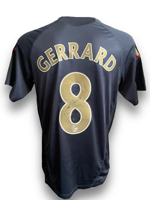 £200 • Buy Steven Gerrard Signed Liverpool Fc 2009/10 Away Shirt 2