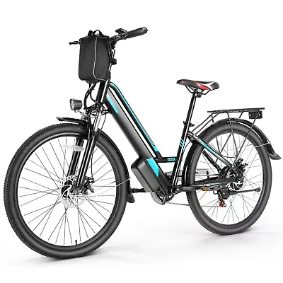 26  Adults Electric Bike 500W Mountain Bicycle W/48V Battery Low Step Thru EBike • $478.99