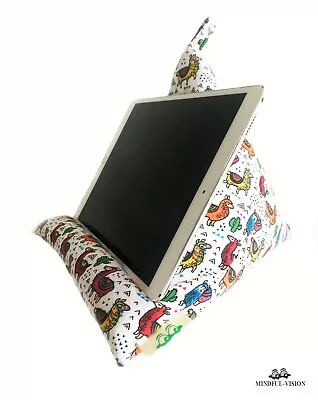 Alpaca Llama - IPad Tablet Kindle Bean Bag TECH Support Stand Holder Cushion • £11.50