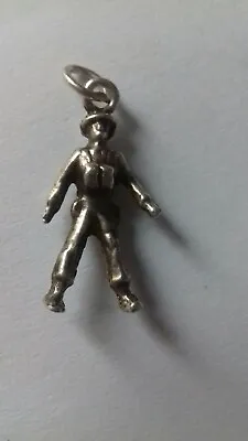 £19.50 • Buy Vintage Silver ww1 Tommy  Soldier Bracelet Charm   Military  Army