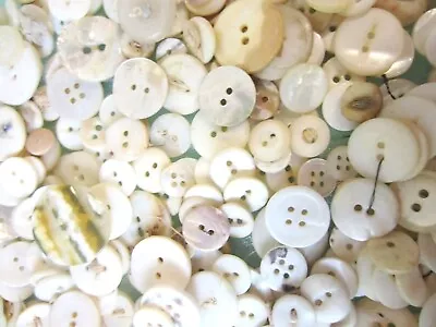 Lot Of 300 Mother Of Pearl Sewing Buttons- Sets - Singles - Mixed Sizes (#2) • $29.99