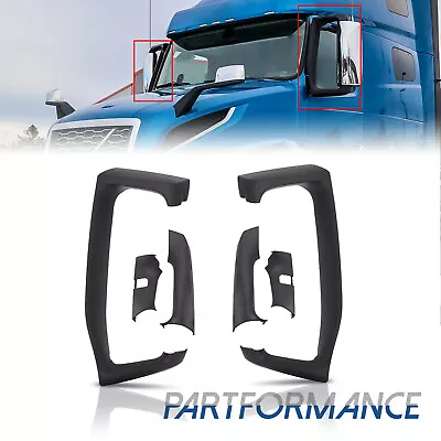 For Volvo VNL Truck 2004-2020 Pair Black Door Mirror Arm Cover Left & Right Side • $82.98