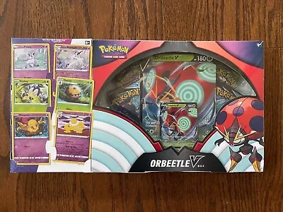 $19.95 • Buy Pokémon ORBEETLE V Box + 6 Promo Cards + 4 TCG Booster Packs ©2022 Pokémon NEW