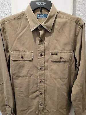 Polo Ralph Lauren Long Sleeve Button With Pockets Large A267 • $10