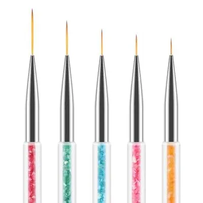 5 Pack Nail Liner Brushes Detail Nail Painting Brush Set For Nails Art Painting • $9.99