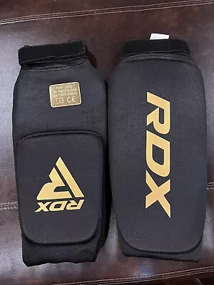 RDX Muay Thai Shin Guards MMA Kickboxing Karate Sparring Gear Black Size Large • $23