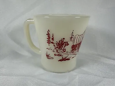 Vintage Fire King Oven Ware Davy Crockett Mug • $18.40