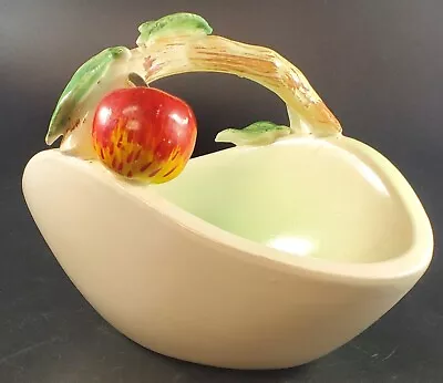 Ucagco China Apple Basket With Leaves Hand Painted • $12.99