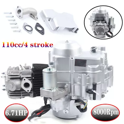 110CC 90CC 4 Stroke Single Cylinder Electric Start Engine Motor Fit ATV GO Kart • $189.05