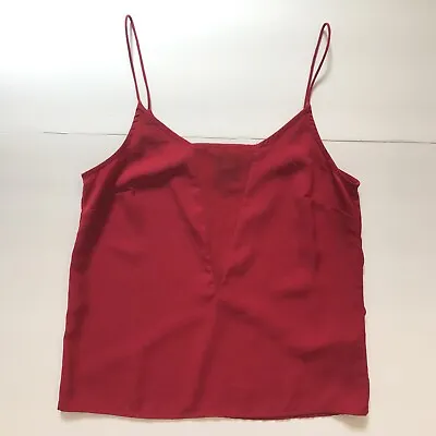 Vero Moda Women’s Red Spaghetti Strap Cutout Mesh Cropped Tank Size XS • $7.99