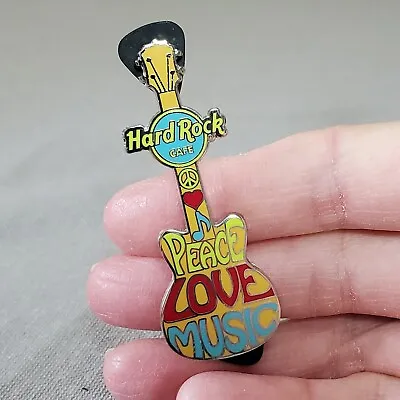 Hard Rock Cafe Pin Peace Love Music Groovy Mystery Guitar Limted Edition • $19.49