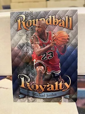 1998 TOPPS MICHAEL JORDAN ROUNDBALL ROYALTY Chicago Bulls With Coating HOF • $26