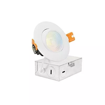 3 Inch Led Recessed Light With Junction Box 7w 490 Lm Dimmable Led Downlight Gim • $22.25