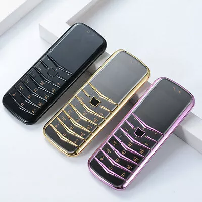 Unlocked Mini Luxury Metal Body Quad Band Dual Sim GSM Senior Mobile Cell Phone • $42.99