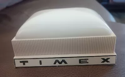 VINTAGE TIMEX WATCH PRESENTATION DISPLAY BOX CASE Off White • $9.99