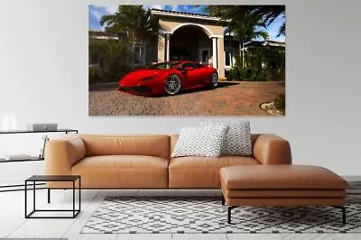 BEAUTIFUL Lamborghini-huracan- Print Home Decor Wall Art Choose Your Size • $14.90