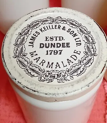 4 X Vintage James Keiller & Son Ltd Marmalade Preserve Jars Dundee Scotland --- • £30