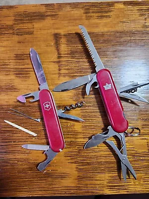 Vintage Victorinox Rostfrei Swiss Army Knife ROYAL Crest MULTIFUNCTION Knives • $19.95