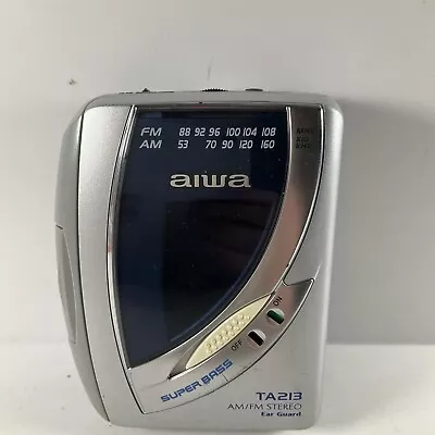 Aiwa HS-TA213 Portable Cassette Tape Player & Radio - Tested Working • $42.25