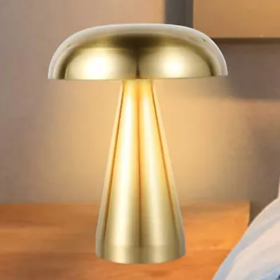 £16.90 • Buy Retro Bar Table Lamp LED Desk Mushroom Night Light Touch Sensor Rechargeable