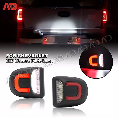 Red Tube LED License Plate Light Rear Bumper Lamp For Chevy Silverado GMC Sierra • $14.99