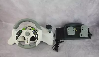 Mad Catz MC2 Racing Steering Wheel And Pedals For Xbox 360 • $45