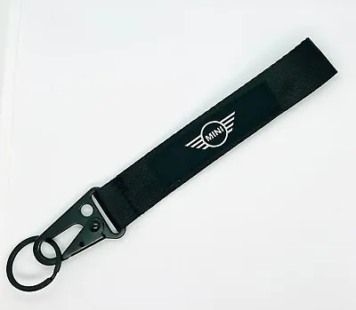 Mini Cooper Lanyard Keyring Strap Key Ring Key Chain Lanyards Belt Loop UK 20cm • $8.32