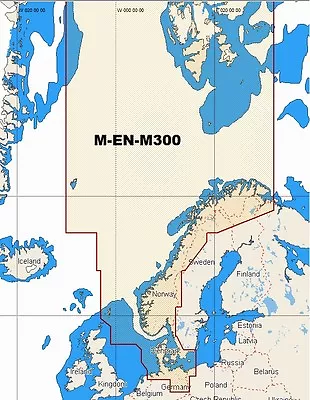 C-MAP MAX WIDE M-EN-M300 NORTH SEA AND DENMARK MSD/SD Chart • $301.92