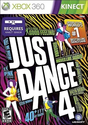 Just Dance 4 (Microsoft Xbox 360 2012) Kinect New SEALED Free Ship • $14.48