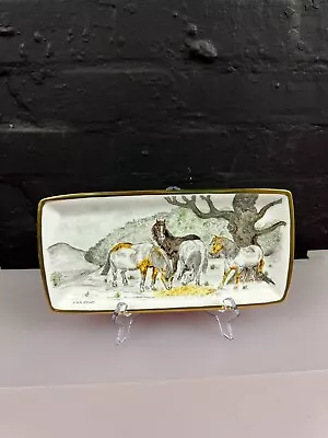£19.99 • Buy Royal Worcester EX Artist J Ruth Brown 1979 Sandwich Plate Tray 28.5 Cm Horses