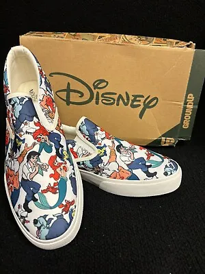 Disney The Little Mermaid Sneakers Slip On Shoes Size 11 Mens • $45