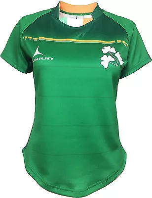 Olorun Ladies Exofit Ireland Sublimated Rugby Shirt 08-18 • £15