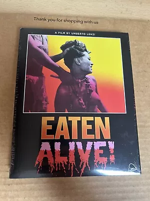 Eaten Alive -Lenzi Uncut Ltd Ed 2 Disc Blu/CD W/Slip Severin Reg Free NEW/SEALED • £32.99