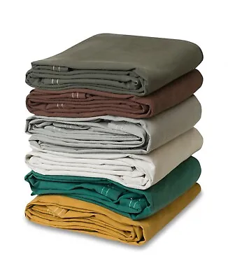 Heavy Duty Canvas Tarp - 100% Cotton Canvas - Water And Mildew Resistant • $76.95