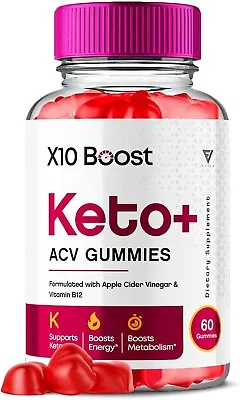 X10 Boost Keto X10 Boost Keto ACV Weight Loss & Fat Burn Gummies (60 Gummies) • $25