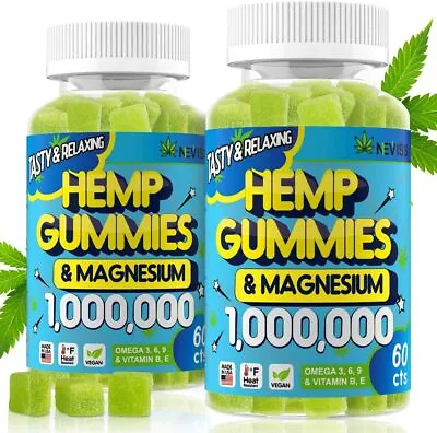 (2 Pack) Gummies 1000000 With Magnesium Gummies For Pain And Anxiety Relief • $23.99