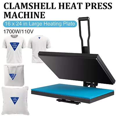 16  X 24  Clamshell Heat Press Machine Sublimation For T-Shirt Transfer Digital • $259.90