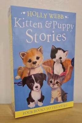 Holly Webb Kitten And Puppy Stories Box Set 4 Books -  New & Sealed FREE P&P • £7.99