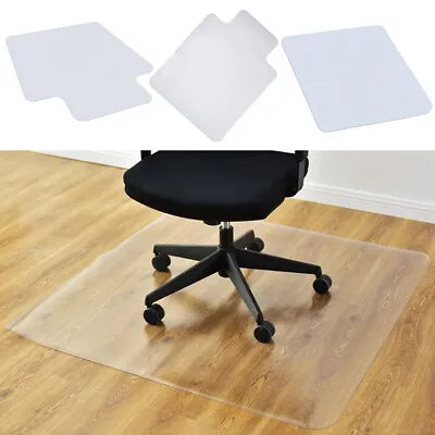 120x90CM Large Non Slip Office Chair Desk Mat Floor Computer Carpet PVC Protect • £16.95