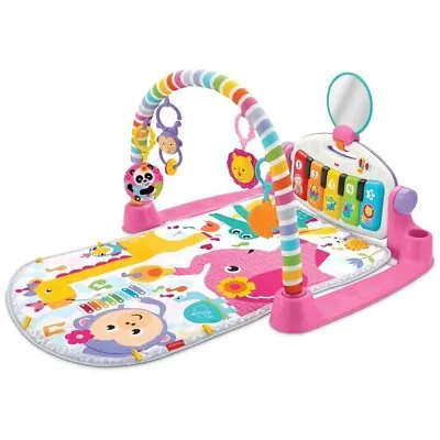 Fisher-Price Piano Baby Play Mat Play Gym Activity Pink Music Fitness Fun Kids • £58.80