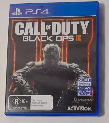 Call Of Duty Black Ops 3 III Activision Playstation 4 PS4 Free Postage • $24.95